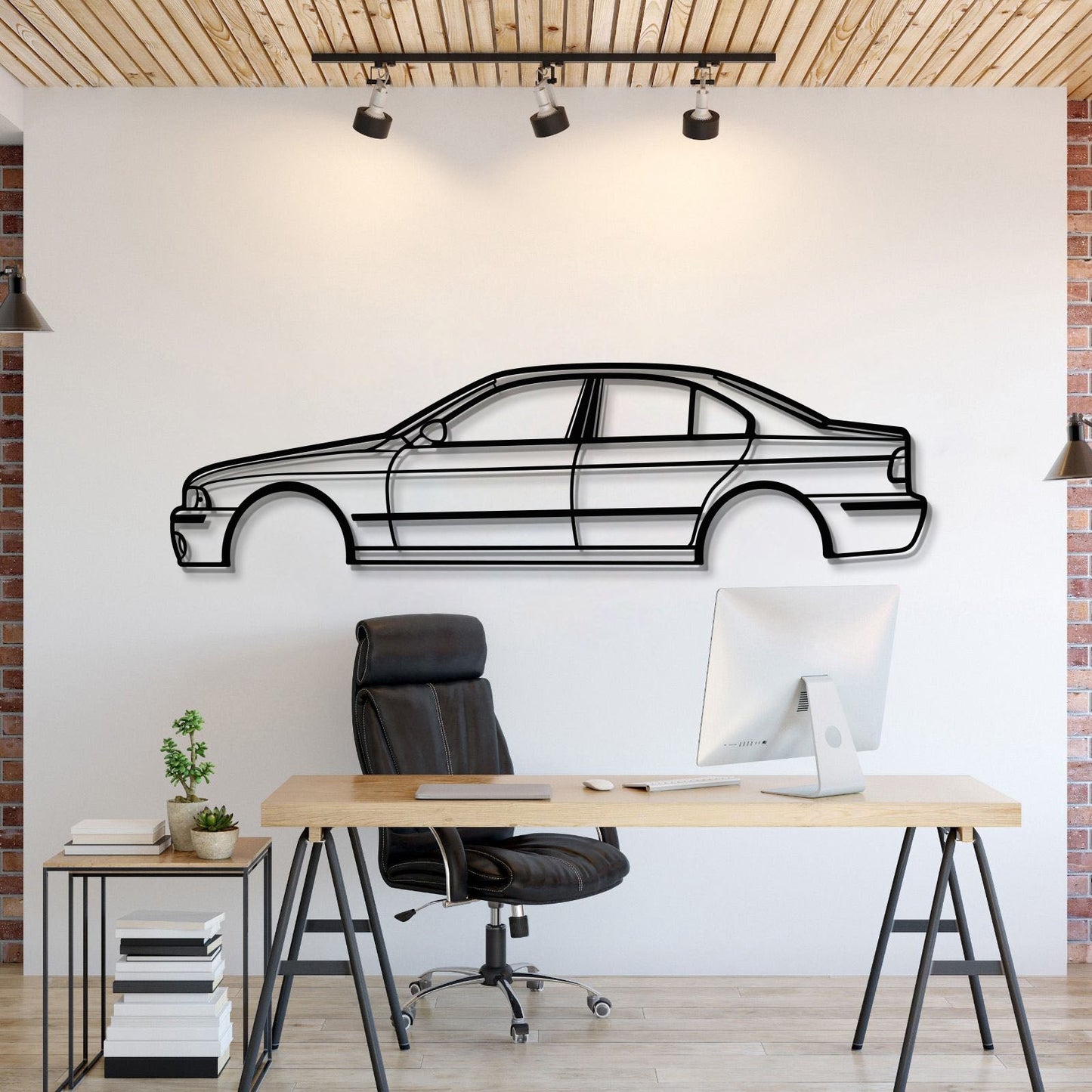 E39 M5 Metal Car Wall Art - MT0952 - MT0952B49L-MT0952B69L-MT0952B80L-MT0952B99L-MT0952B120L-  DRIVEN - 1