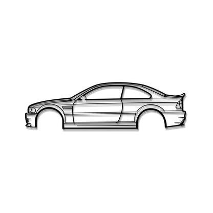 E46 M3 CSL Metal Car Wall Art - MT0956 - MT0956B49L-MT0956B69L-MT0956B80L-MT0956B99L-MT0956B120L-  DRIVEN - 7