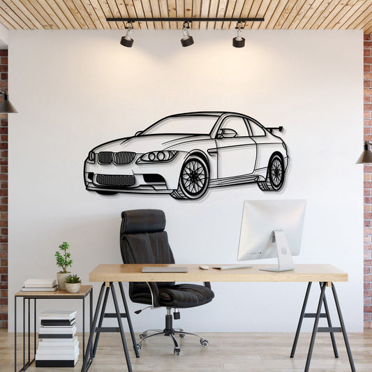 E92 M3 Perspective Metal Car Wall Art - MT0430 - MT0430B69L-MT0430B80L-MT0430B99L-MT0430B115L-MT0430B140L-  DRIVEN - 1