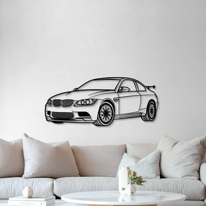 E92 M3 Perspective Metal Car Wall Art - MT0430 - MT0430B69L-MT0430B80L-MT0430B99L-MT0430B115L-MT0430B140L-  DRIVEN - 5
