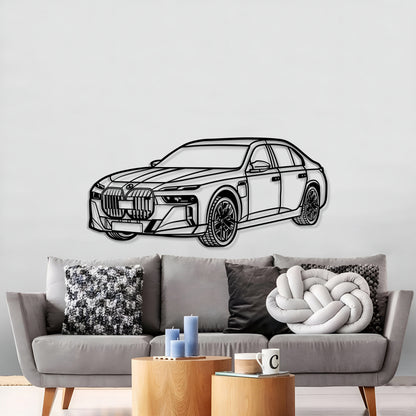 M760 XDrive Limousine Perspective Metal Car Wall Art  MT1244 - MT1244B69-MT1244B80-MT1244B99-MT1244B115-MT1244B140-  DRIVEN - 2