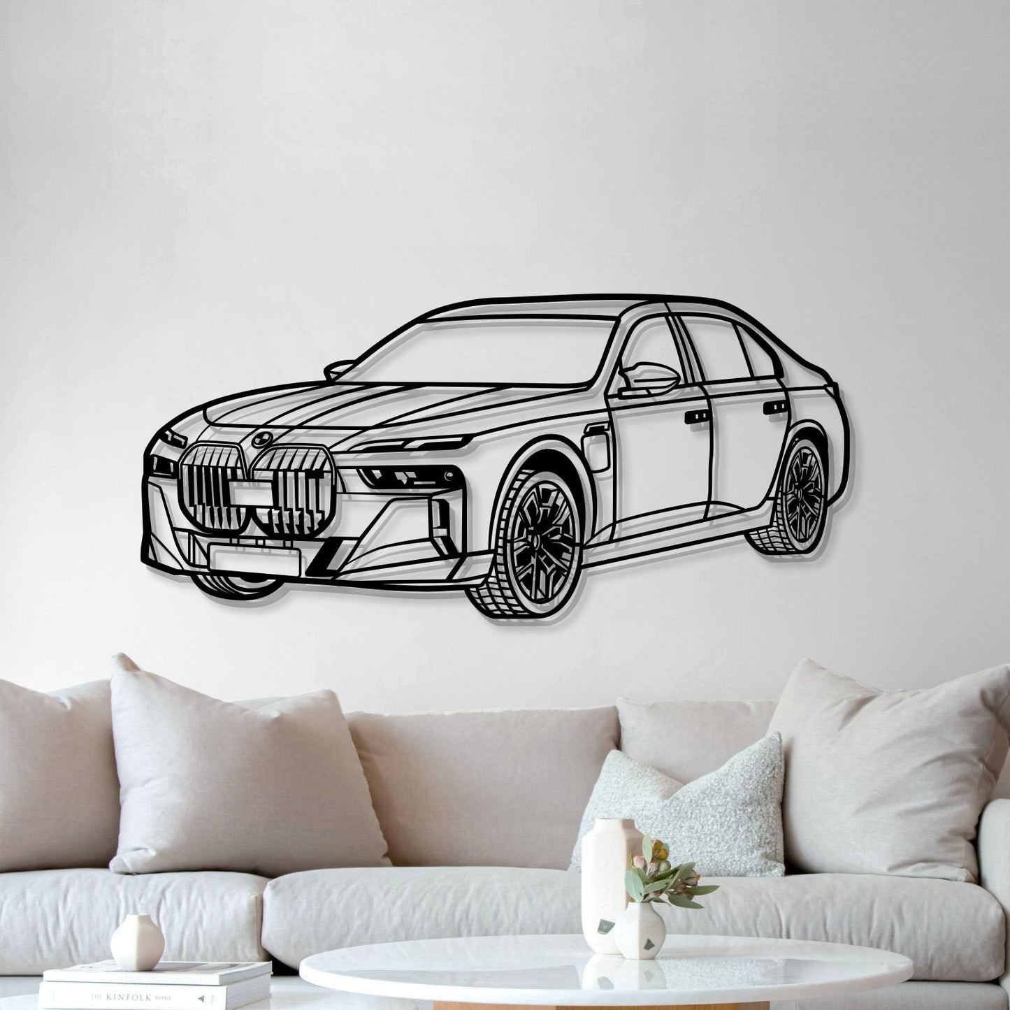 M760 XDrive Limousine Perspective Metal Car Wall Art  MT1244 - MT1244B69-MT1244B80-MT1244B99-MT1244B115-MT1244B140-  DRIVEN - 3