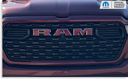 RAM Grille Emblem Overlay Decal   - 2025-2026 Ram 1500 - Ram25:Ram-F-1-Ram25:Ram-F-2-Ram25:Ram-F-3-Ram25:Ram-F-4-Ram25:Ram-F-5-  DRIVEN - 11
