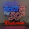 Back to The 50's Budweiser Neon Light Sign