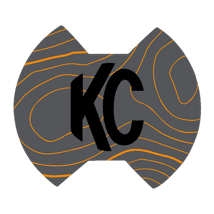 KC HiLITES 6" SlimLite LED Cover Topo Overlays - Universal - KCHISL.WH.CG-KCHISL.WH.CODE-KCHISL.WH.TP.CG-KCHISL.TP.BLK.BAD.CG-  DRIVEN - 10