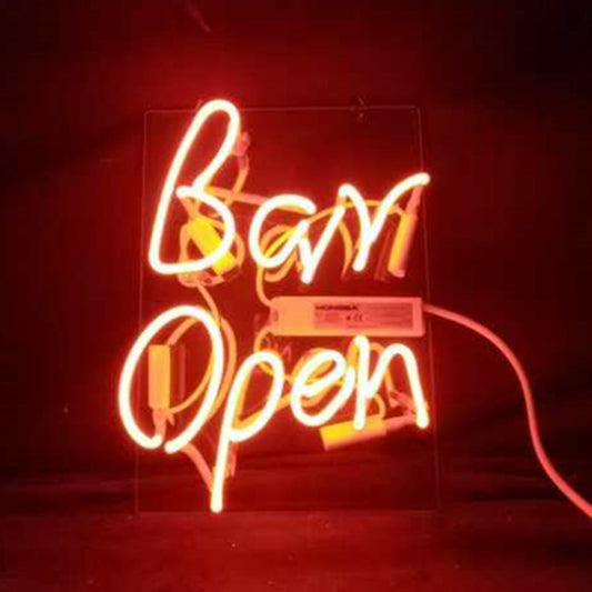 Bar Open Neon Light Sign - TN246-  DRIVEN - 2