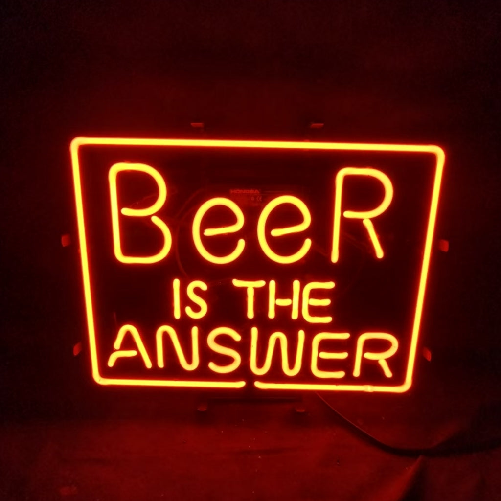 Beer is the Answer Neon Light Sign - MEX312-  DRIVEN - 1