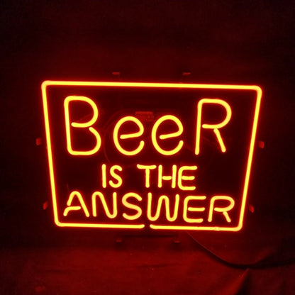 Beer is the Answer Neon Light Sign - MEX312-  DRIVEN - 1