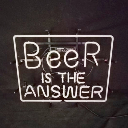 Beer is the Answer Neon Light Sign - MEX312-  DRIVEN - 3