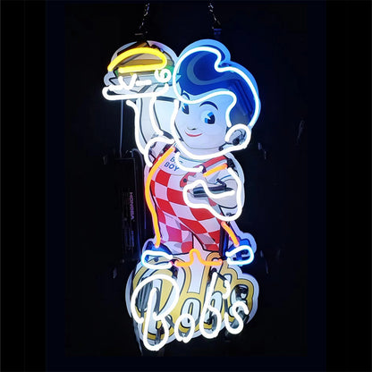Bob's Big Boy White Neon Signs Light - MEX376-  DRIVEN - 3