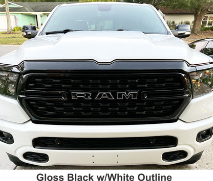 RAM Grille Emblem Overlay Decal   - 2019-2024 Ram 1500 - sku-43596718014651-sku-43596718047419-sku-43596718080187-sku-43596718112955-sku-43596718145723-  DRIVEN - 16