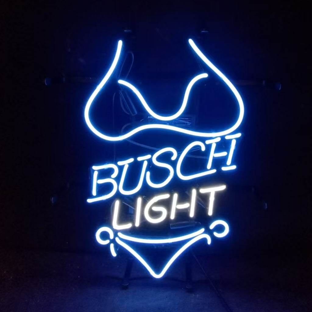 Blue Bikini Sets Busch Light Neon Light Sign - ME007C-  DRIVEN - 1