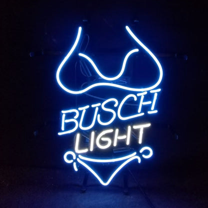 Blue Bikini Sets Busch Light Neon Light Sign - ME007C-  DRIVEN - 1