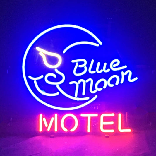 Blue Moon Motel Neon Sign Light - ME458-  DRIVEN - 1