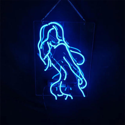 Blue Sexy Girl Live Nudes Neon_Signs Light - CN035-  DRIVEN - 2