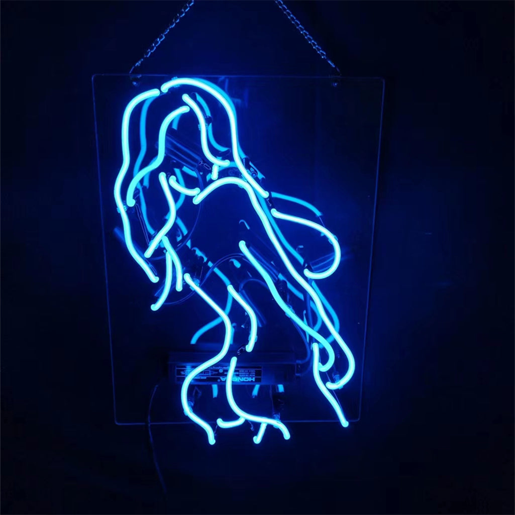 Blue Sexy Girl Live Nudes Neon_Signs Light - CN035-  DRIVEN - 3