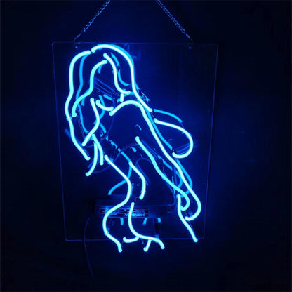 Blue Sexy Girl Live Nudes Neon_Signs Light - CN035-  DRIVEN - 3