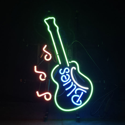 Blues Guitar Neon Signs Light - CN036-  DRIVEN - 1