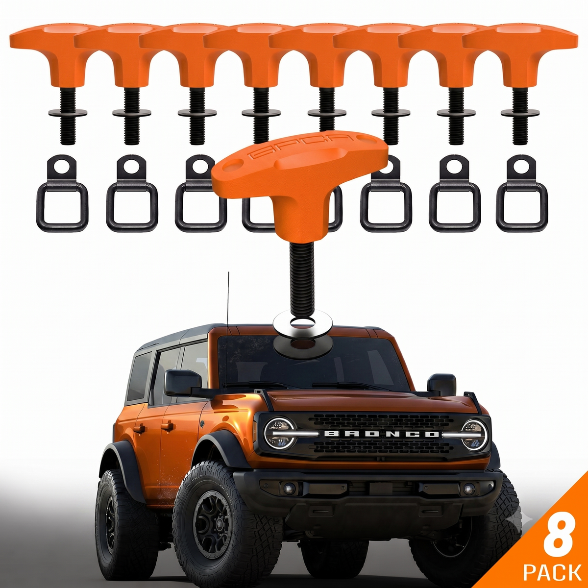 Bronco Tie-Down Anchor PRO - BQR_ORG-TDR8-  DRIVEN - 26