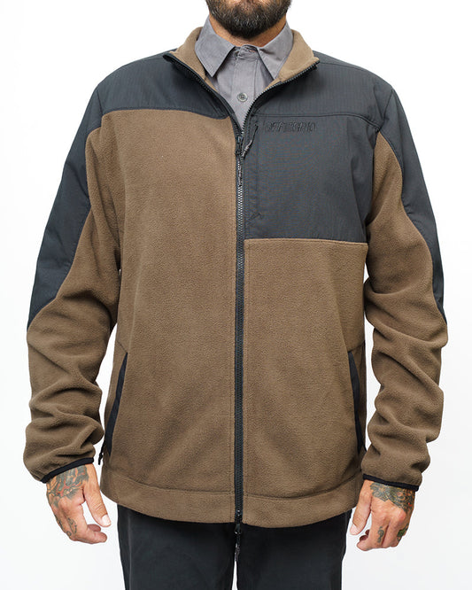 Bruin Fleece Zip Up- Major Brown - OMWJ325044MJBN01-OMWJ325044MJBN02-OMWJ325044MJBN03-OMWJ325044MJBN04-OMWJ325044MJBN05-  DRIVEN - 2