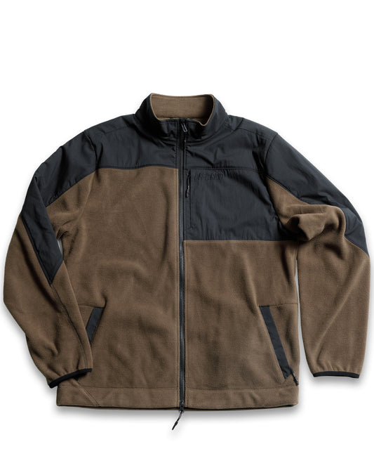 Bruin Fleece Zip Up- Major Brown - OMWJ325044MJBN01-OMWJ325044MJBN02-OMWJ325044MJBN03-OMWJ325044MJBN04-OMWJ325044MJBN05-  DRIVEN - 1