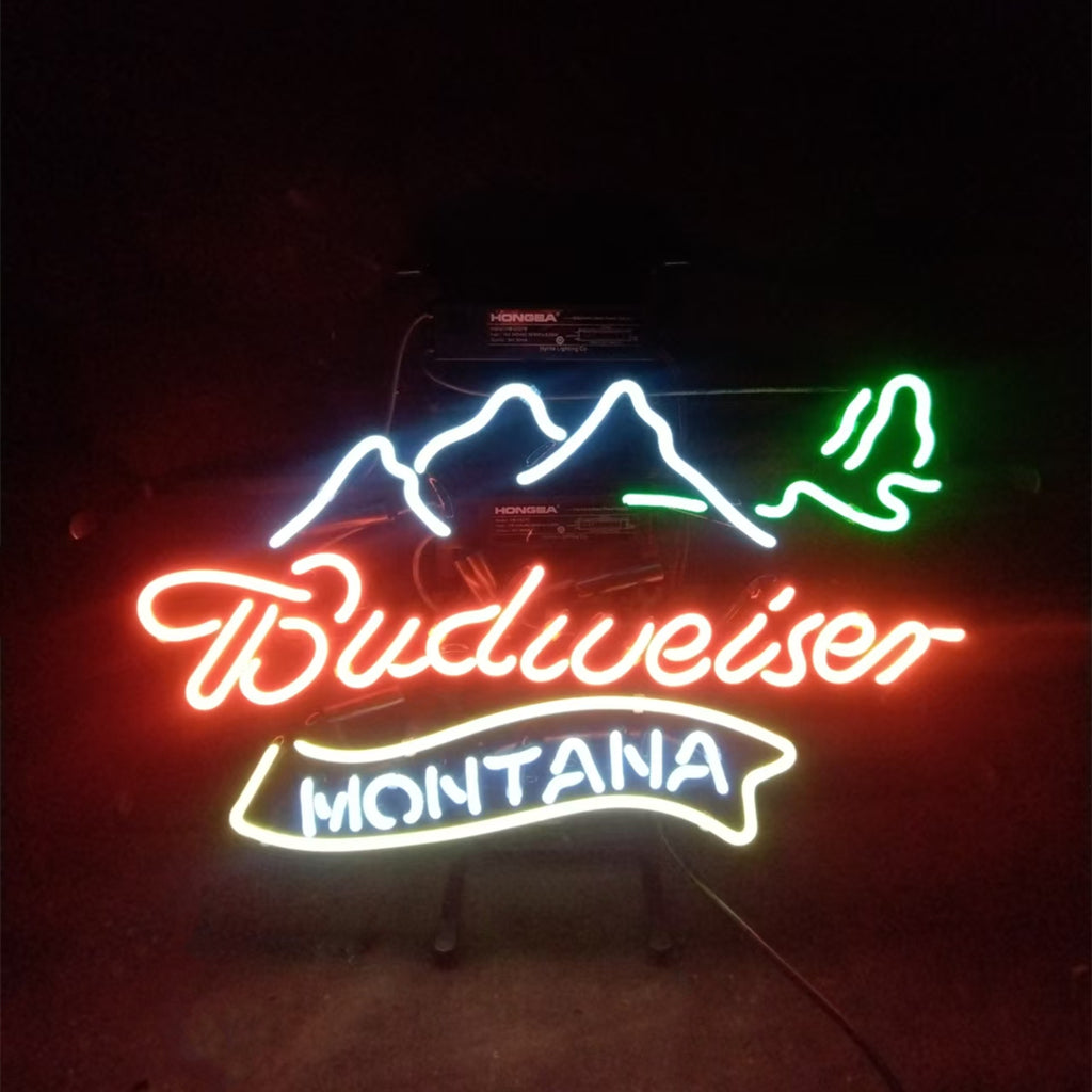 Budweiser Montana Neon Light Sign - MA079-  DRIVEN - 1