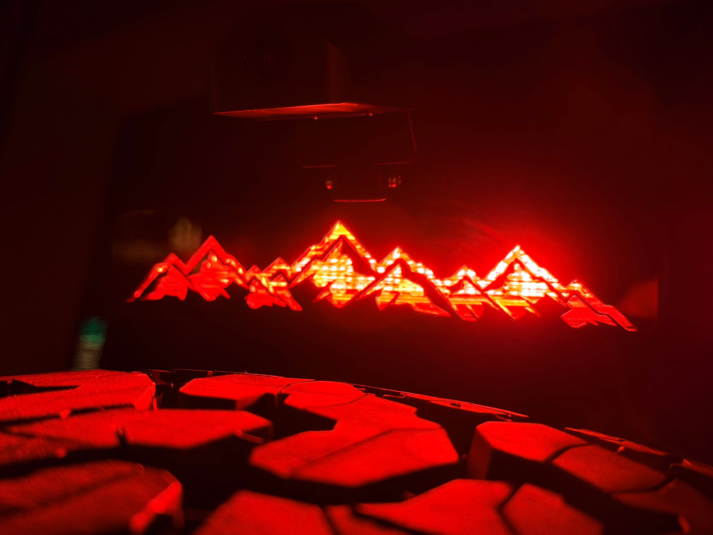 Laser Series Acrylic Third Brake Light Overlay - 2018+ Wrangler JL - 18JLLASERBRAKE-MR-18JLLASERBRAKE-SIW-  DRIVEN - 1