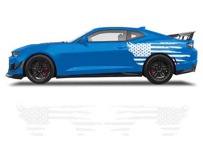 Chevrolet Camaro Side American Flag - 1001-1001-1001-1001-1001-  DRIVEN - 3