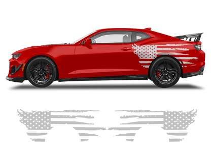 Chevrolet Camaro Side American Flag - 1001-1001-1001-1001-1001-  DRIVEN - 5