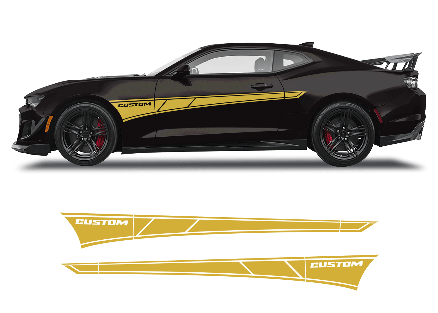 Chevrolet Camaro Side Custom Graphics Stripe - 1001-1001-1001-1001-1001-  DRIVEN - 3