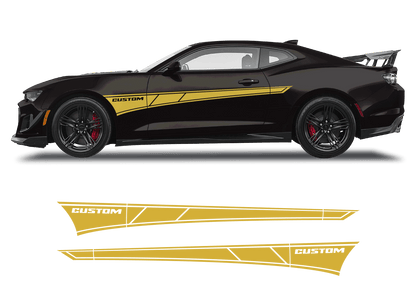 Chevrolet Camaro Side Custom Graphics Stripe - 1001-1001-1001-1001-1001-  DRIVEN - 3