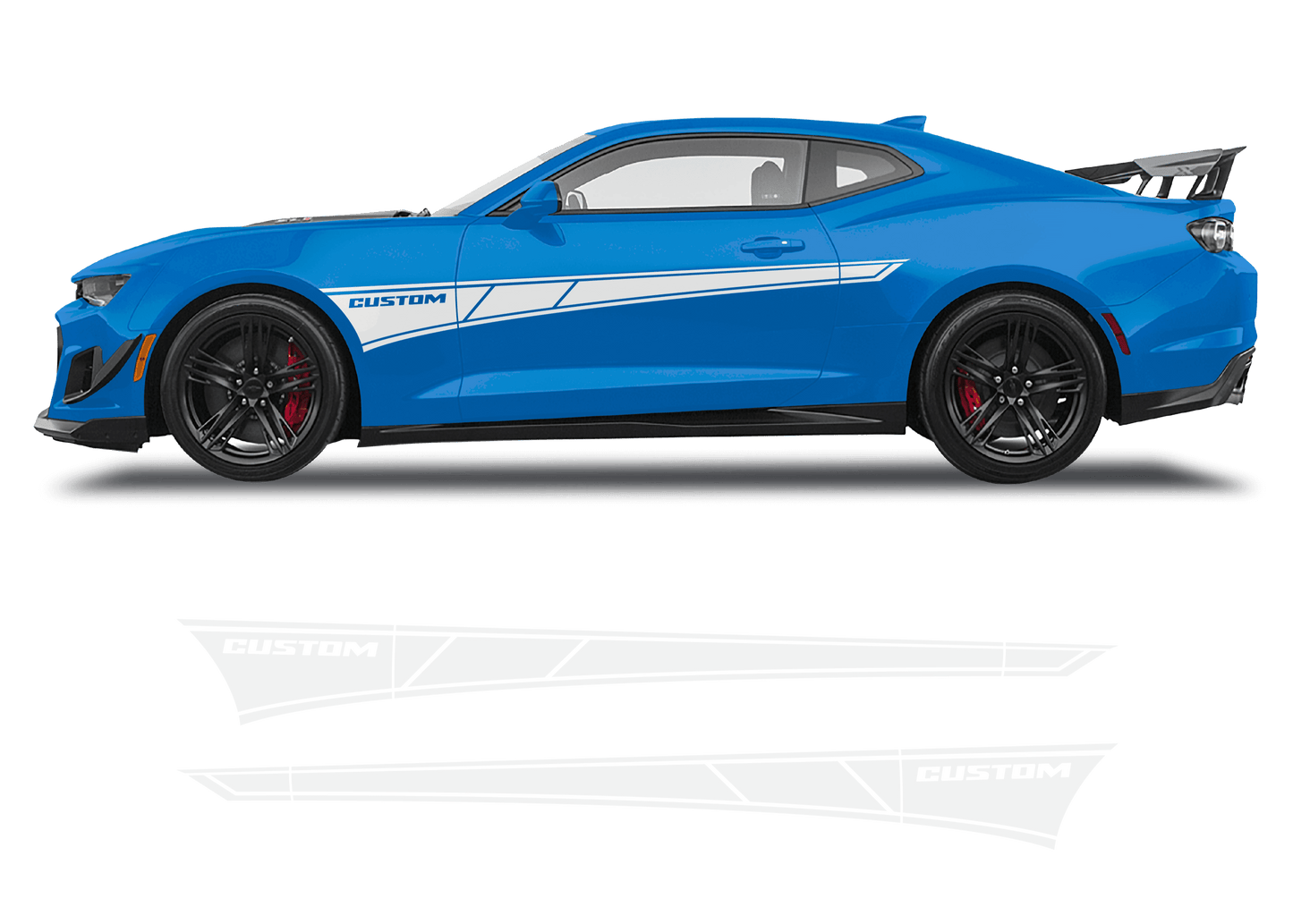 Chevrolet Camaro Side Custom Graphics Stripe - 1001-1001-1001-1001-1001-  DRIVEN - 4