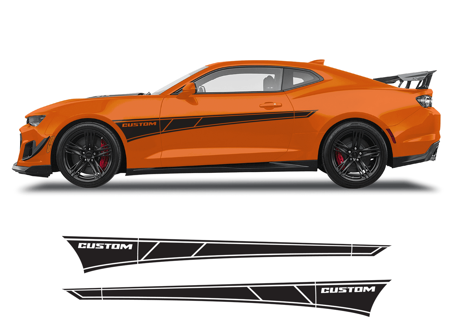 Chevrolet Camaro Side Custom Graphics Stripe - 1001-1001-1001-1001-1001-  DRIVEN - 5
