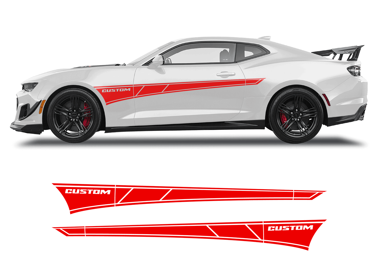 Chevrolet Camaro Side Custom Graphics Stripe - 1001-1001-1001-1001-1001-  DRIVEN - 1