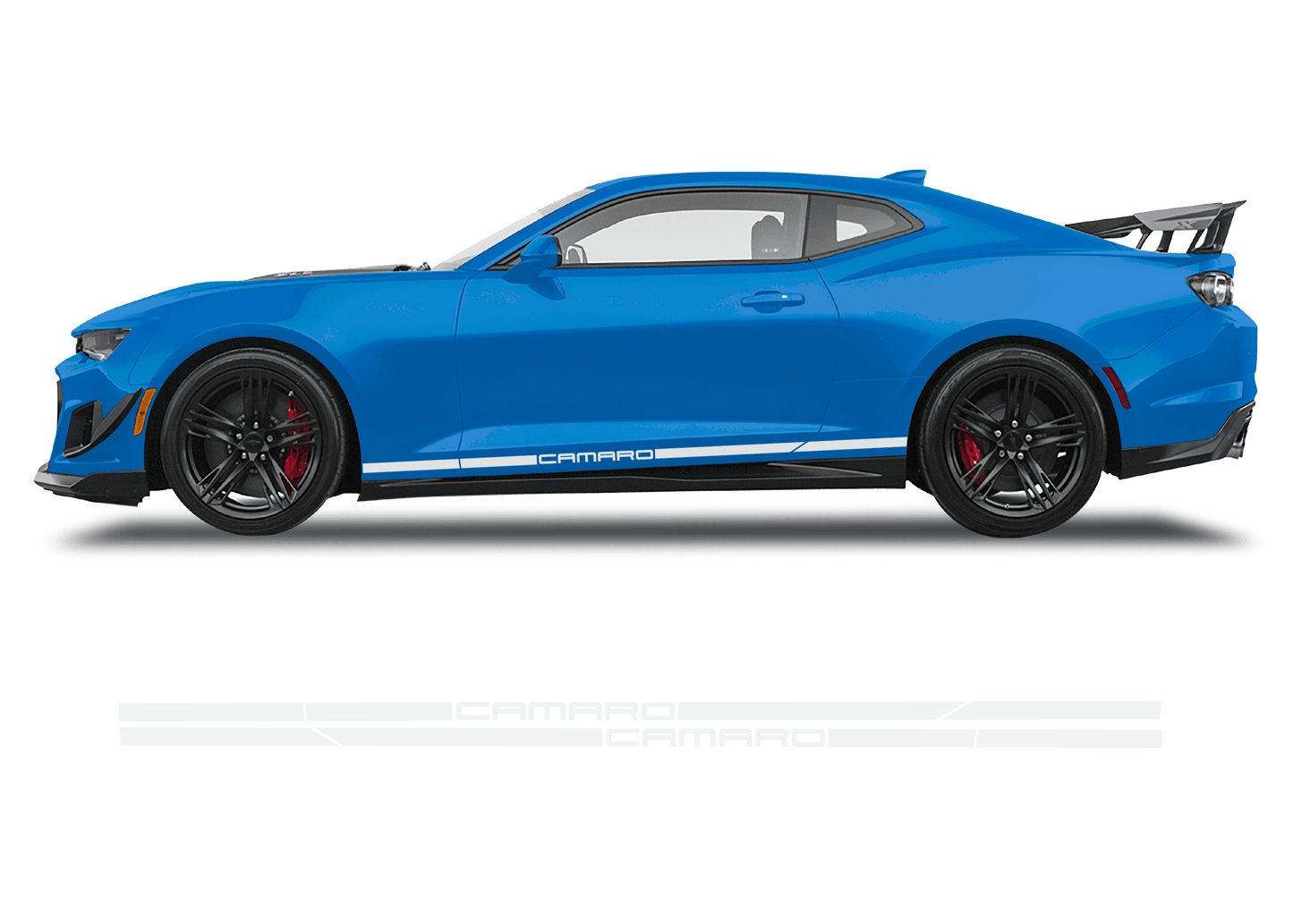 Chevrolet Camaro Double Stripe Graphics 1 Color - 1001-1001-1001-1001-1001-  DRIVEN - 3