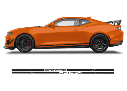 Chevrolet Camaro Double Stripe Graphics 1 Color - 1001-1001-1001-1001-1001-  DRIVEN - 4