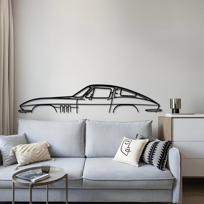 Corvette C2 Metal Car Wall Art - MT0914 - MT0914B49L-MT0914B69L-MT0914B80L-MT0914B99L-MT0914B120L-  DRIVEN - 4