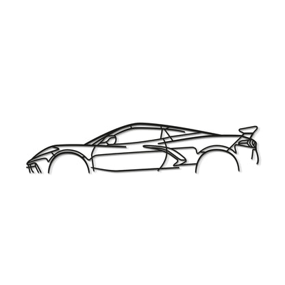 Corvette C8 Stingray Classic Metal Car Wall Art - MT0925 - MT0925B49L-MT0925B69L-MT0925B80L-MT0925B99L-MT0925B120L-  DRIVEN - 8