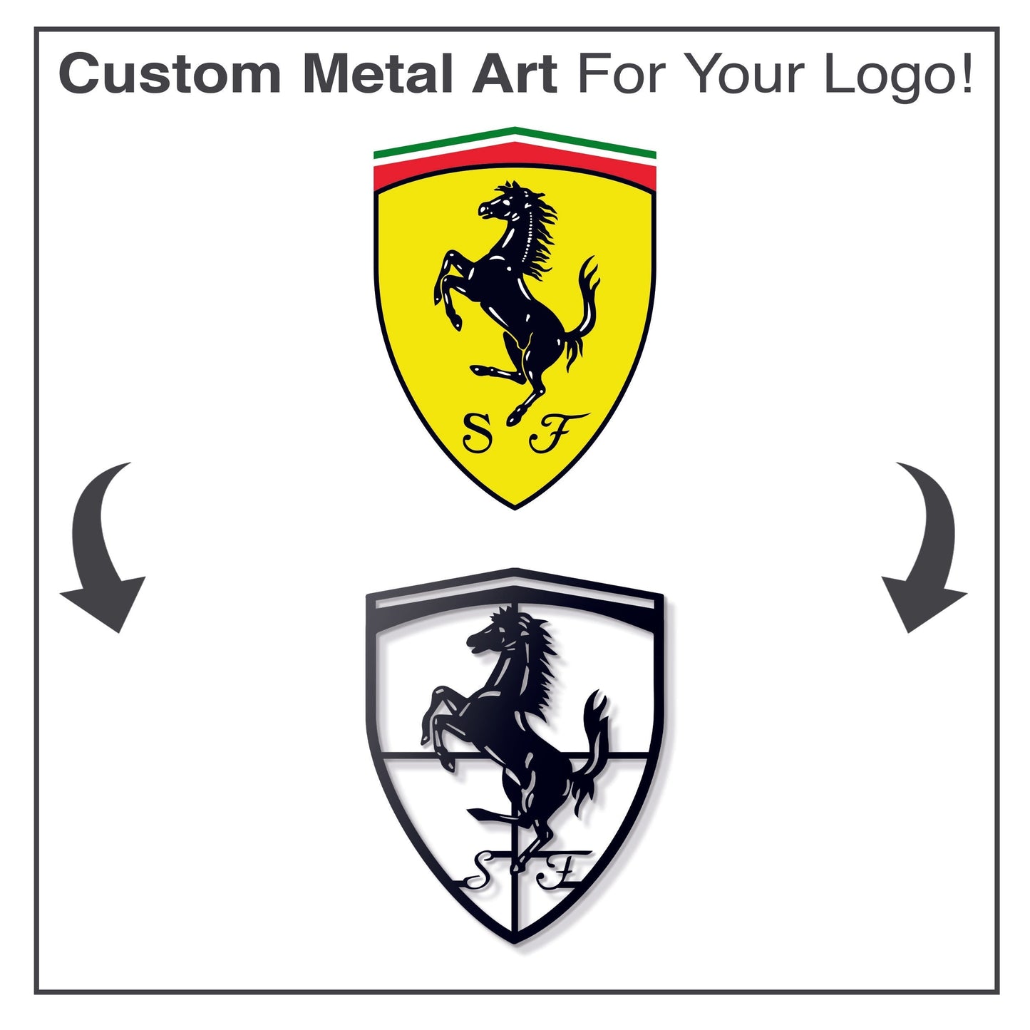 Custom Metal Car Emblem - MT0929 - MT0929B30-  DRIVEN - 5