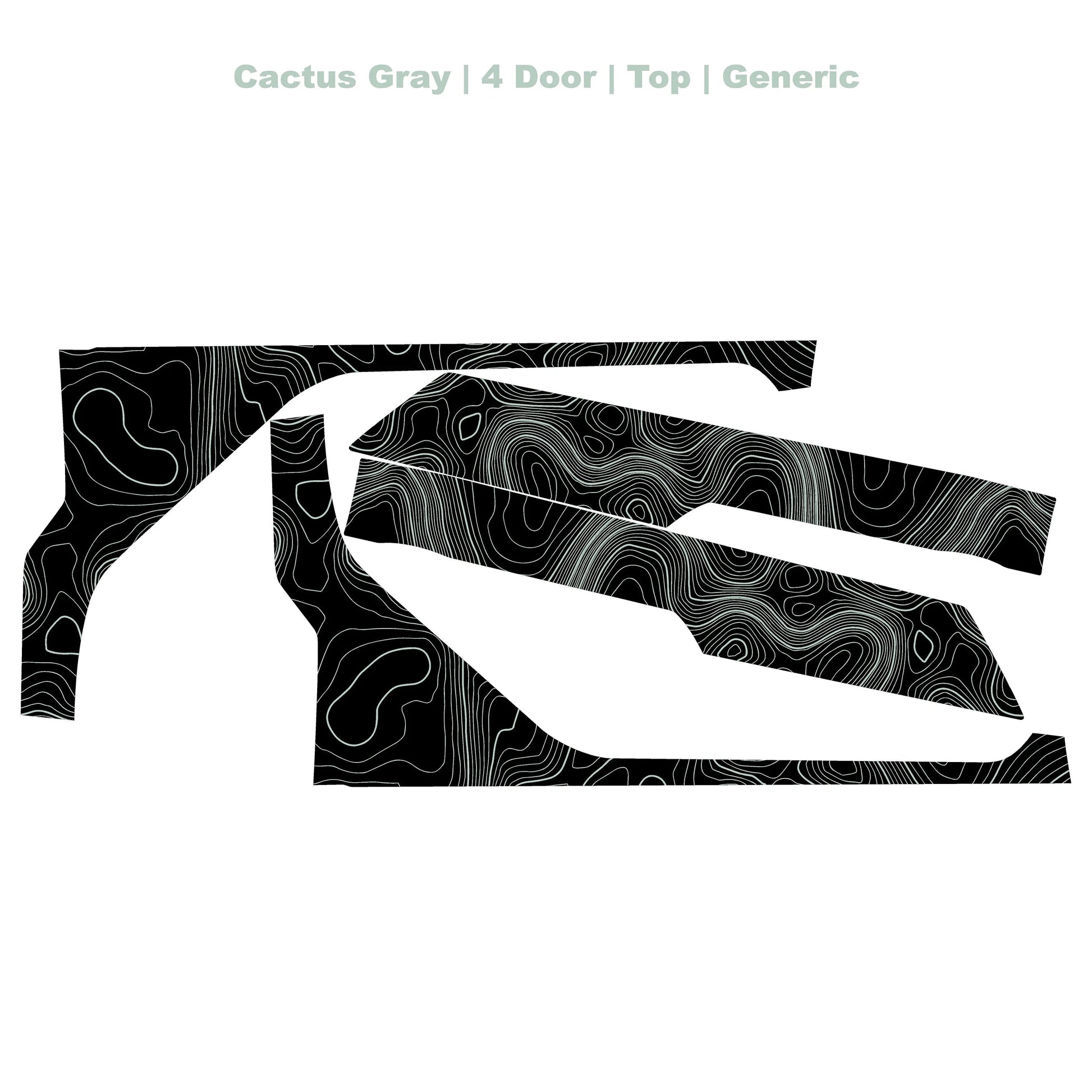 Topographic Upper Door Overlay Kit (Printed Series) - 2021+ Bronco 4 Door - 21BRNINTDRFU-TPAMBL-21BRNINTDRFU-TPA51L-21BRNINTDRFU-TPAZL-21BRNINTDRFU-TPCGL-21BRNINTDRFU-TPCBNL-  DRIVEN - 10