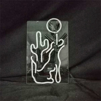 Cactus Wolf Moon Neon Signs - TN172-  DRIVEN - 3