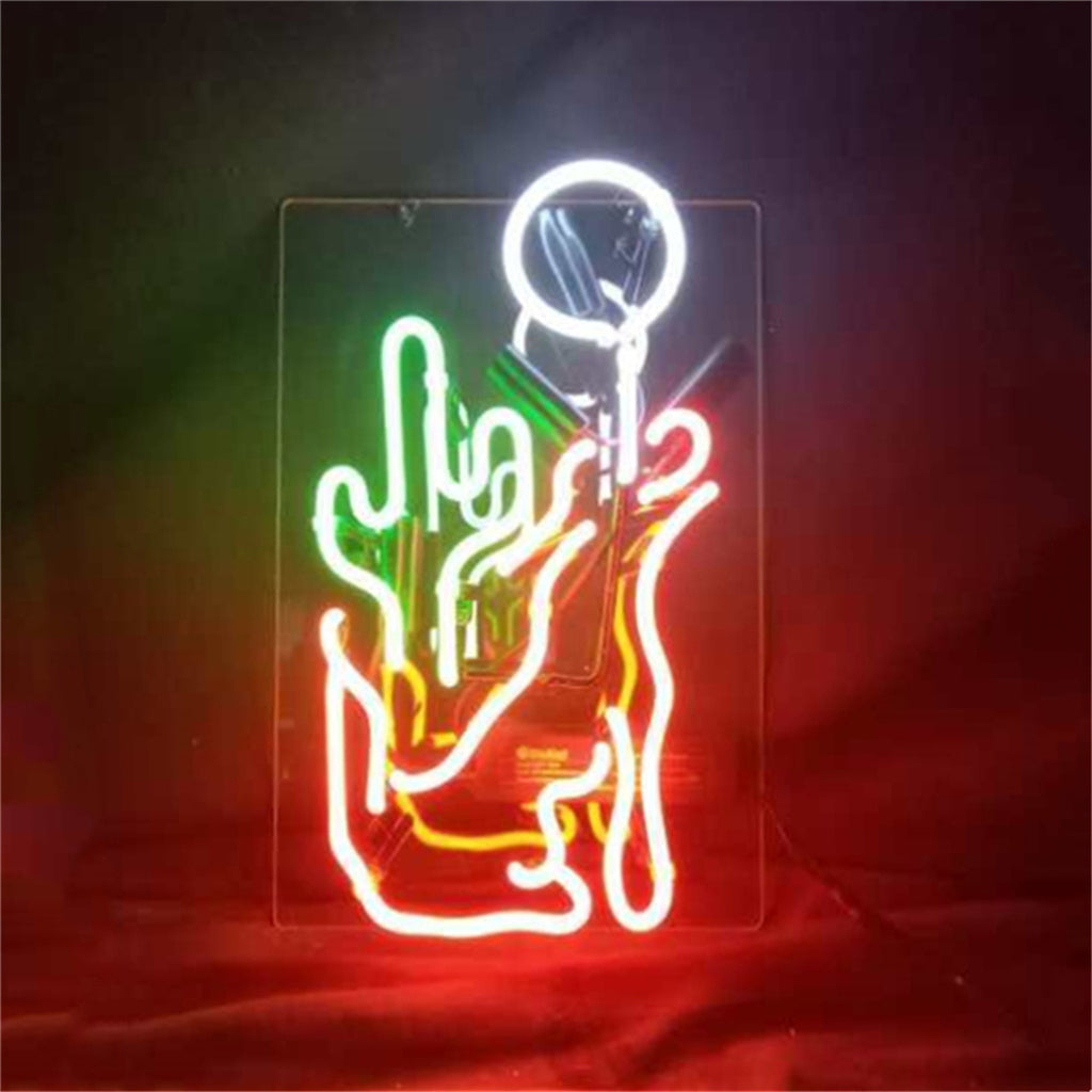Cactus Wolf Moon Neon Signs - TN172-  DRIVEN - 1