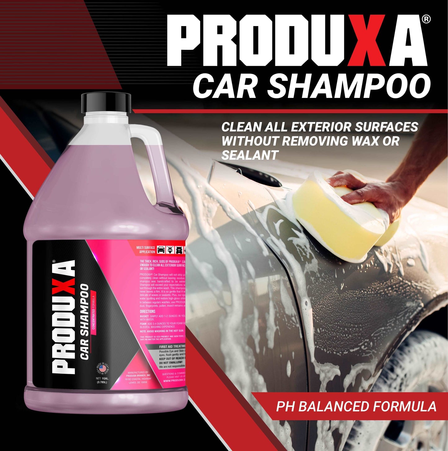 PRODUXA® CAR SHAMPOO - 1 GALLON REFILL - GL-SHAM-1GALLON-  DRIVEN - 3