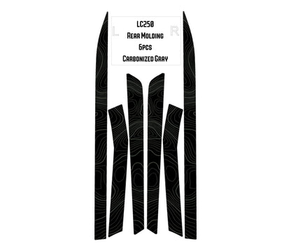 Topographic Rear Trim Overlays (6pcs) - 2024+ Land Cruiser / GX 550 - 24LC250RTRIM6PC-WH-24LC250RTRIM6PC-ARG-24LC250RTRIM6PC-CBNG-24LC250RTRIM6PC-CG-24LC250RTRIM6PC-DS-  DRIVEN - 9