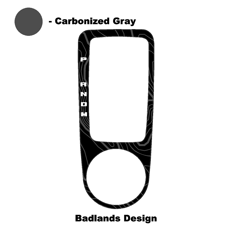 Topo Automatic Shifter Overlay (Printed Series) - 2021+ Bronco Automatic - 21BRNATTRIM-TPAMBL-21BRNATTRIM-TPA51L-21BRNATTRIM-TPAZL-21BRNATTRIM-TPCGL-21BRNATTRIM-TPCBNL-  DRIVEN - 30
