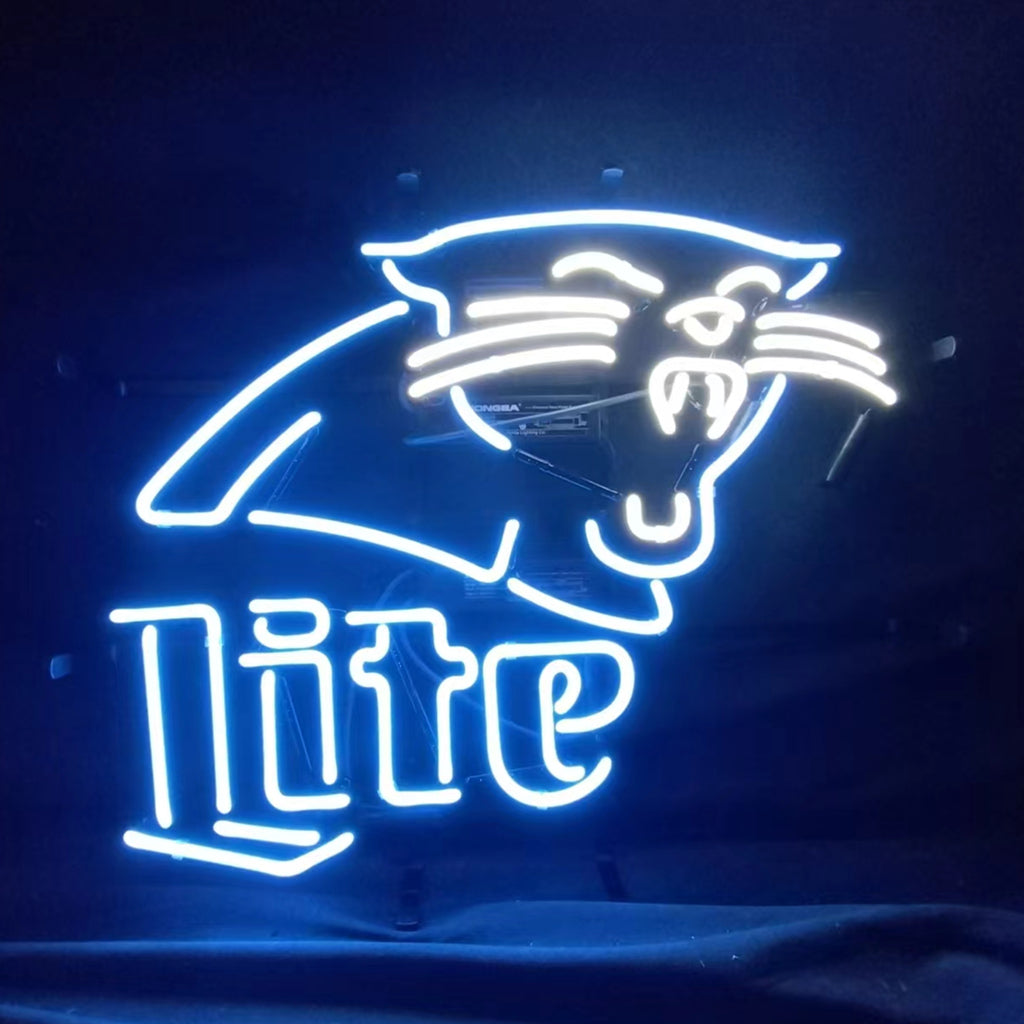 Carolina Panthers Miller Lite Neon Signs - ME973-  DRIVEN - 1