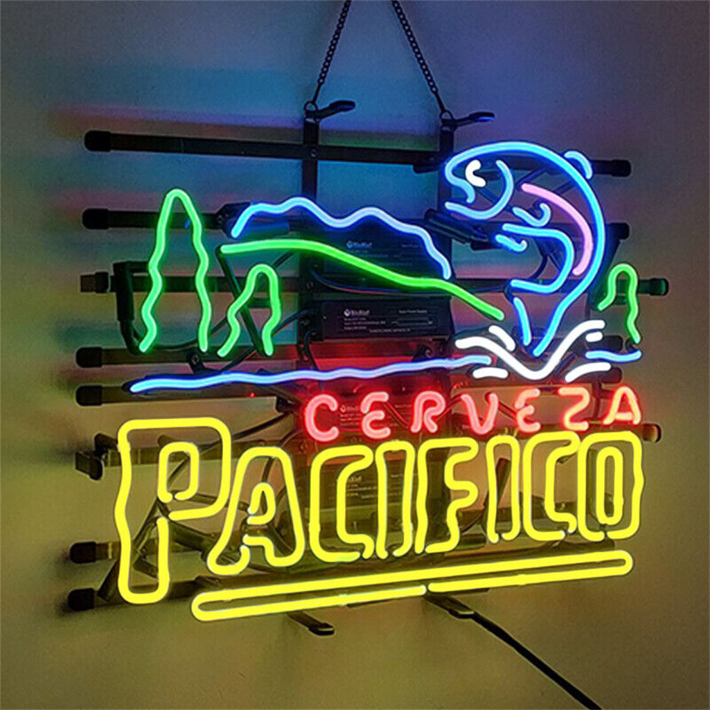 Cerveza Pacifico Go Fishing Neon Sign Light - MA007-  DRIVEN - 2