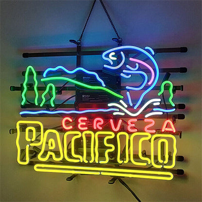 Cerveza Pacifico Go Fishing Neon Sign Light - MA007-  DRIVEN - 3