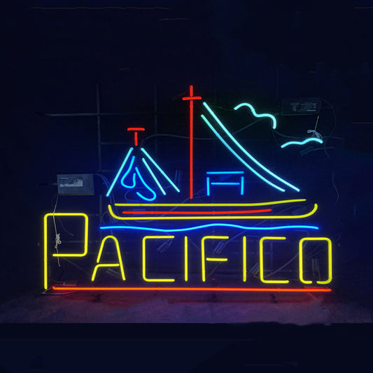 Cerveza Pacifico with Sailboat Neon Light Sign - ME622-  DRIVEN - 1