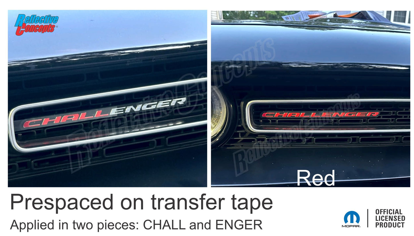 CHALLENGER Grille Emblem Overlay Decal - 2015-2023 Challenger - Challenger-G-01-Challenger-G-02-Challenger-G-03-Challenger-G-04-Challenger-G-05-  DRIVEN - 7